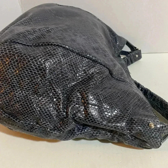 Furla gray snake skin leather hobo handbag - Picture 10 of 11